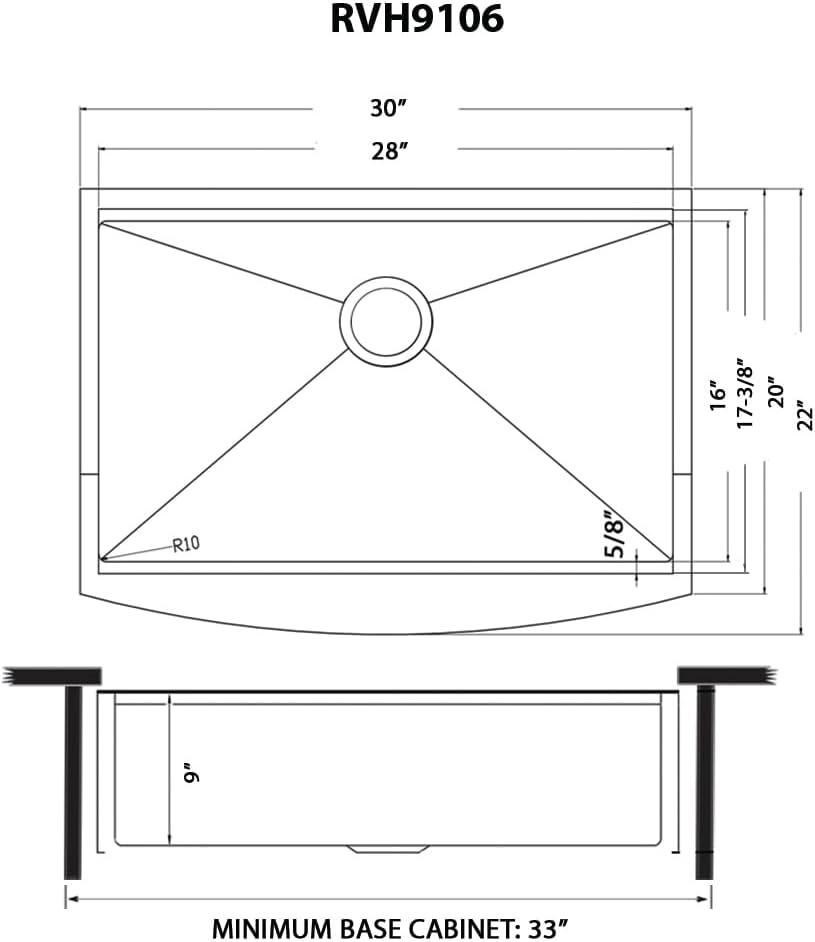 Gunmetal Matte Black 30" Stainless Steel Farmhouse Sink with Accessories