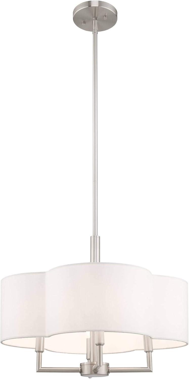 Livex Lighting Chelsea 4 - Light Chandelier in  Brushed Nickel