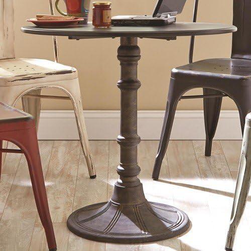 Coaster Oswego Traditional Round Wood Dining Table in Bronze