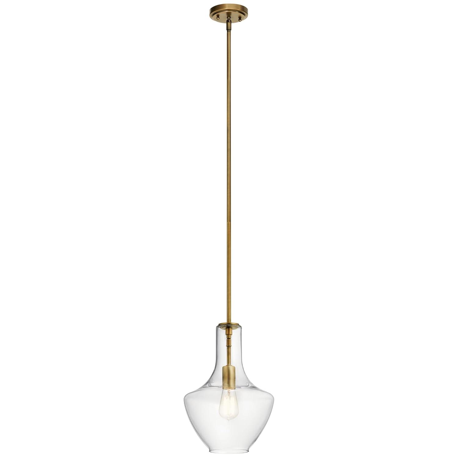 Kichler Lighting Everly 1 - Light Pendant in  Natural Brass