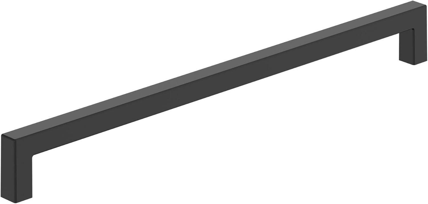 Amerock Monument 10-1/16 inch (256mm) Center-to-Center Matte Black Cabinet Pull