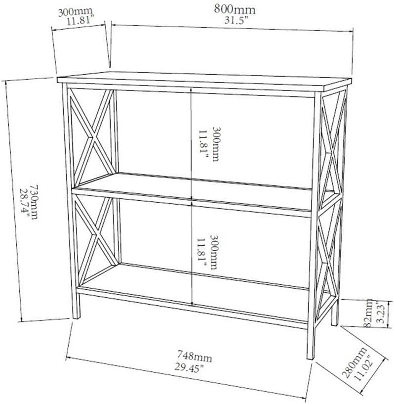 Convenience Concepts Tucson 3-Tier Bookcase