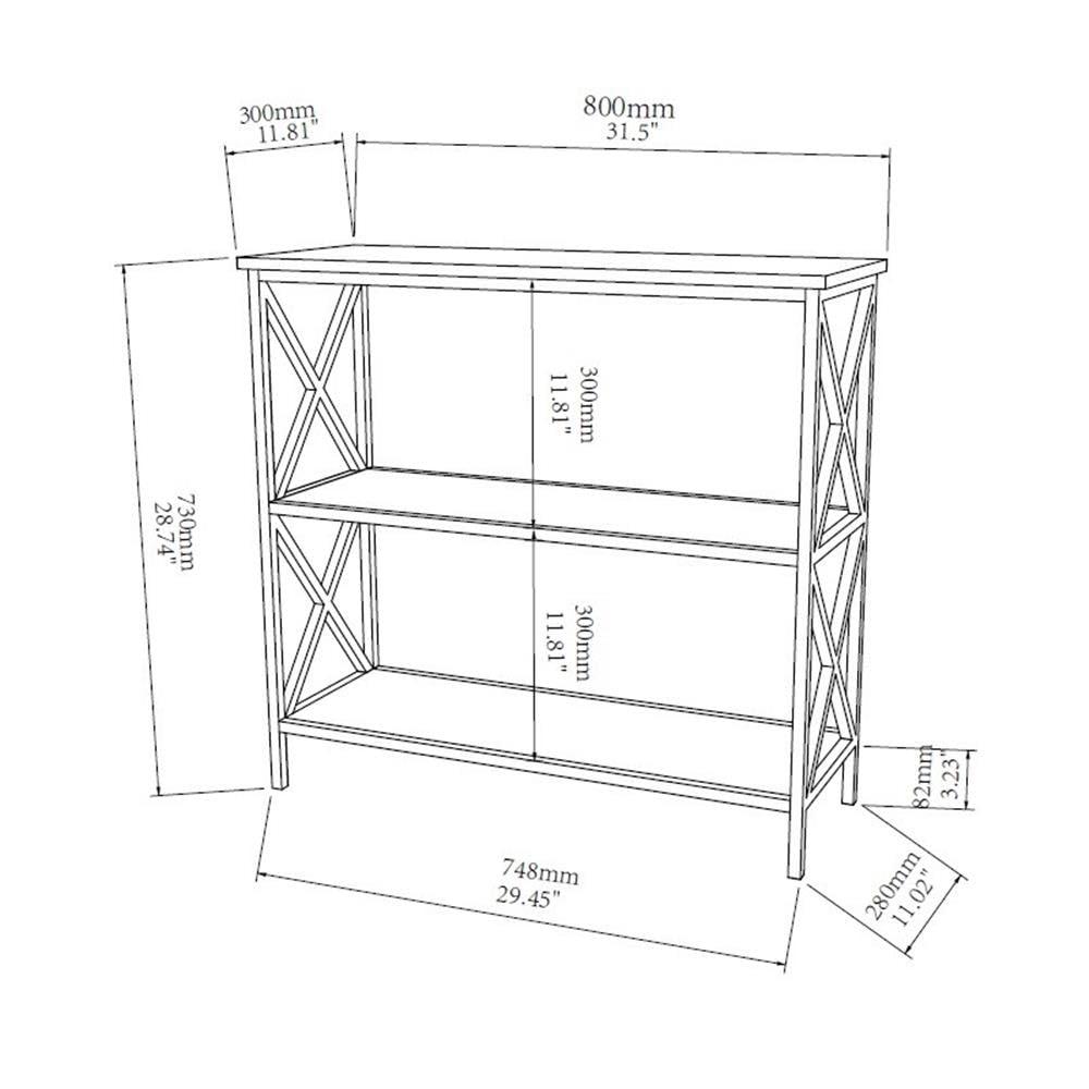 Convenience Concepts Tucson 3-Tier Bookcase