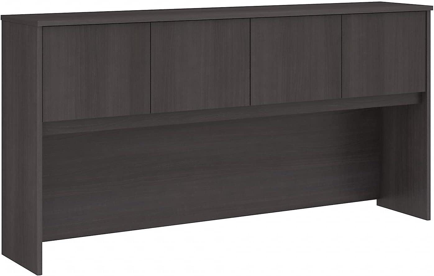 Studio C 72W 4 Door Hutch in Storm Gray - Engineered Wood