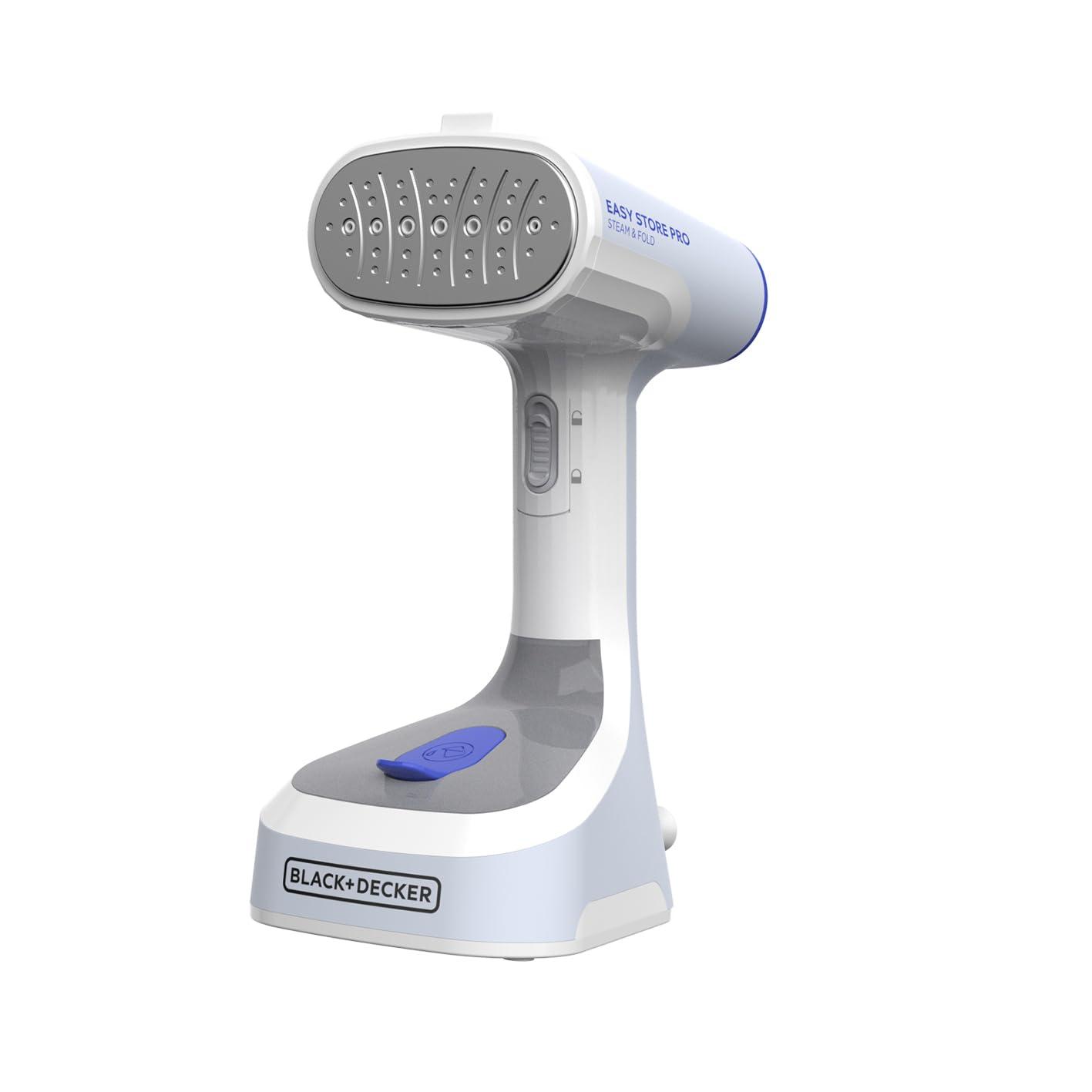BLACK+DECKER Easy Foldable Steamer, GS0311-1PD, 45-Sec Heat Up, Extra Long Power Cord & Lint Remover
