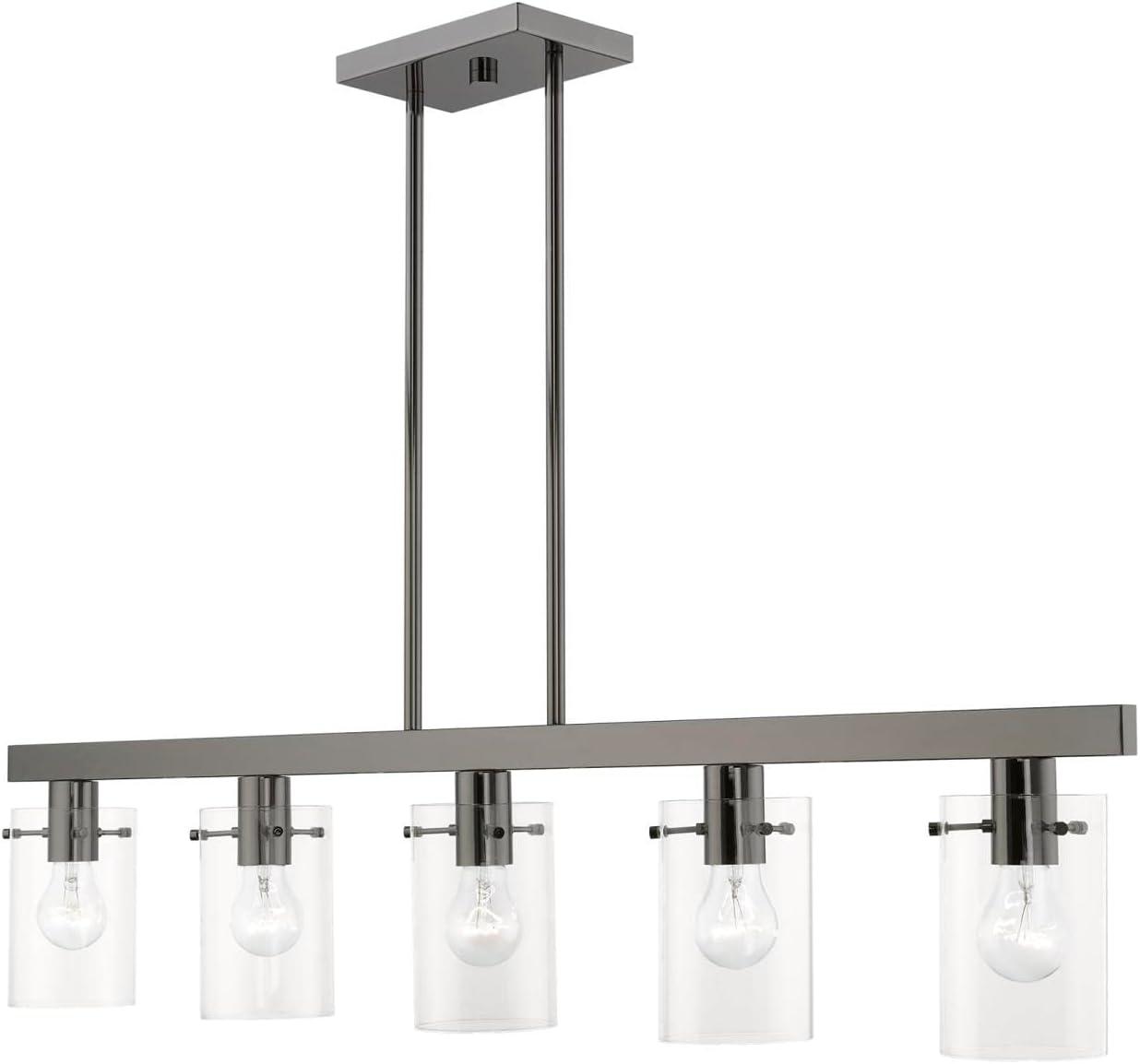 Livex Lighting Munich 5 - Light Chandelier in  Black Chrome