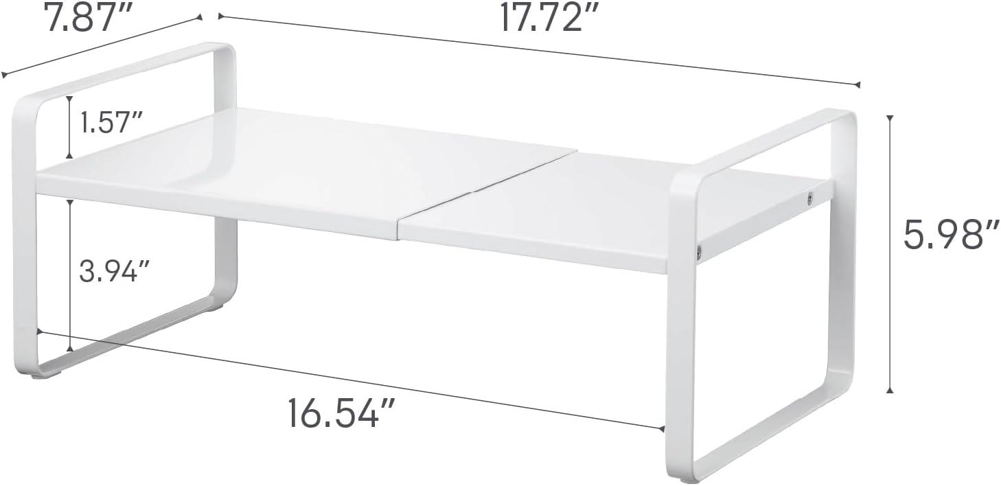 Yamazaki Home - Expandable Kitchen Riser - Steel - White