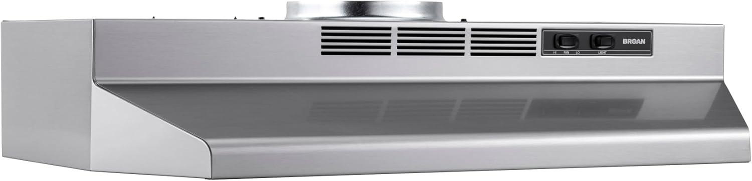 Broan 24" Convertible Range Hood, 230 CFM, Max Blower