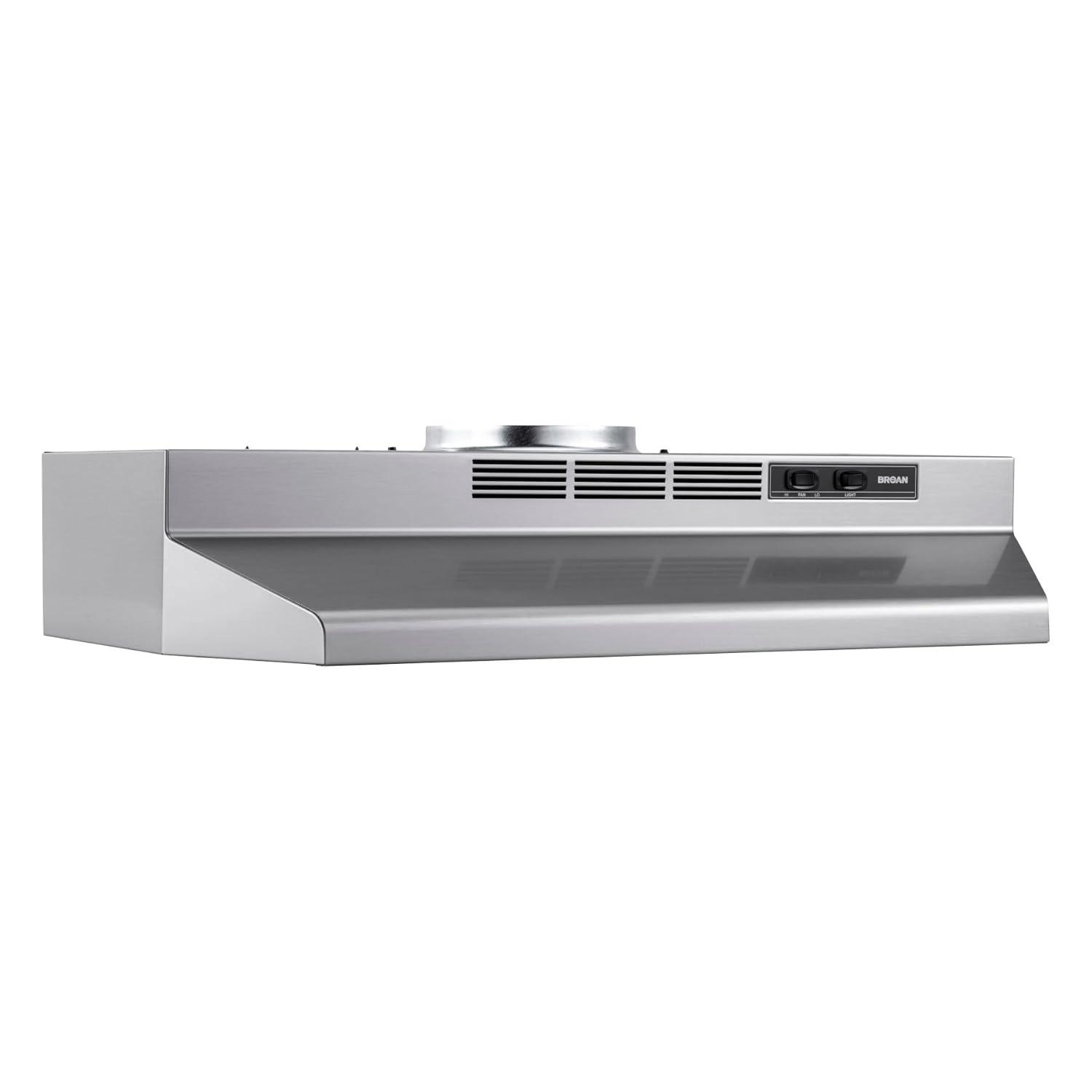 Broan 30" Convertible Range Hood, 230 CFM, Max Blower