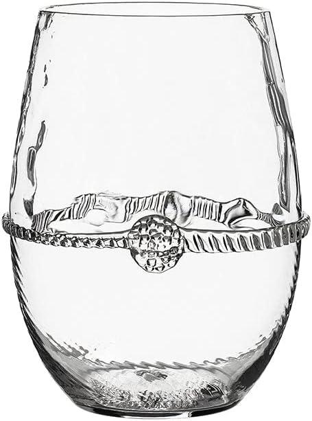 Juliska Heritage 12 oz. Stemless Wine Glass Assorted (Set of 4)