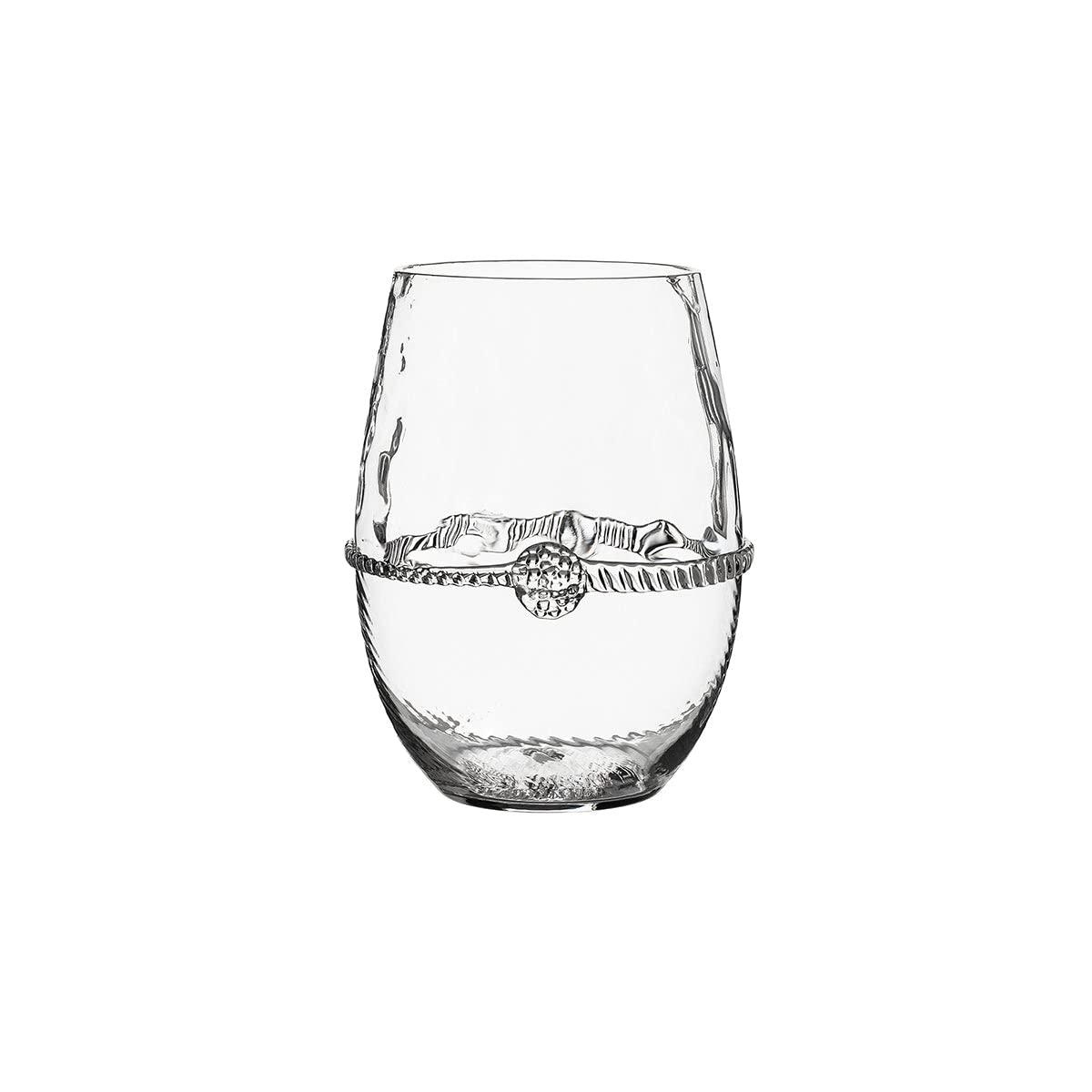 Juliska Heritage 12 oz. Stemless Wine Glass Assorted (Set of 4)