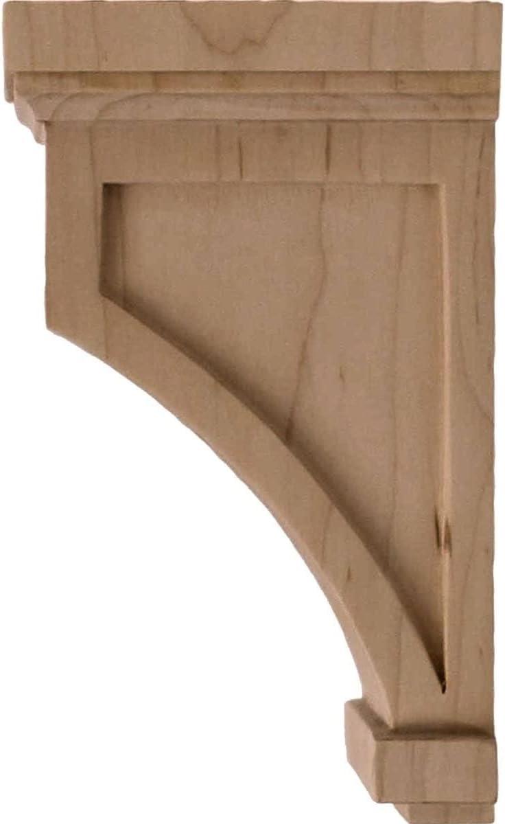 Fluted Rubberwood 7" Decorative Corbel