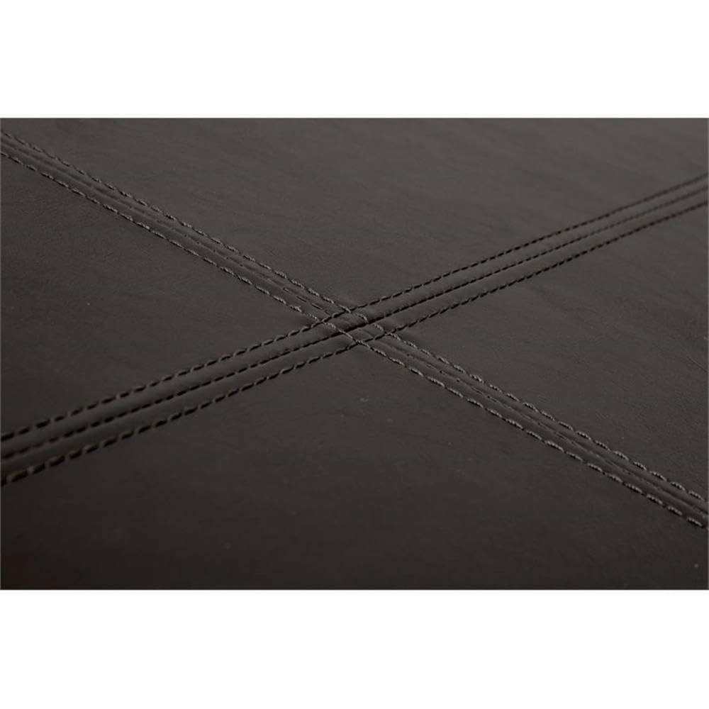 American Furniture Classics American Furniture Classics Model 512 Foldable Tufted Storage Bench - Dark Brown