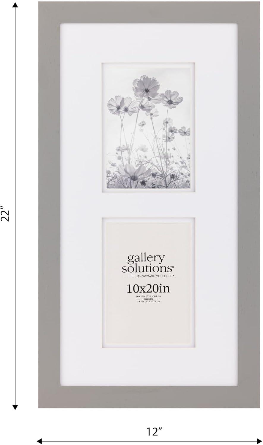 Gallery Solutions Flat Tabletop Wall Frame with Double Mat Image