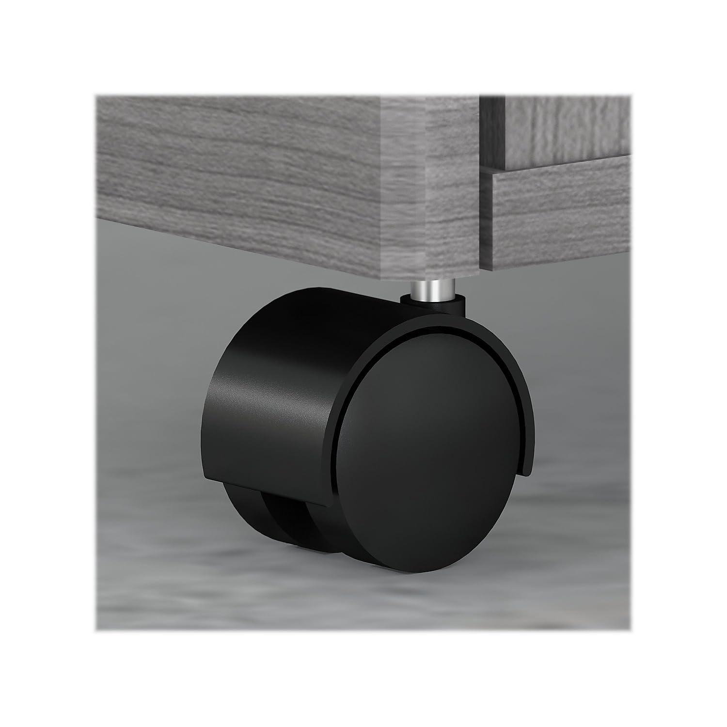 Studio C Executive Office Desk with Mobile File Cabinet