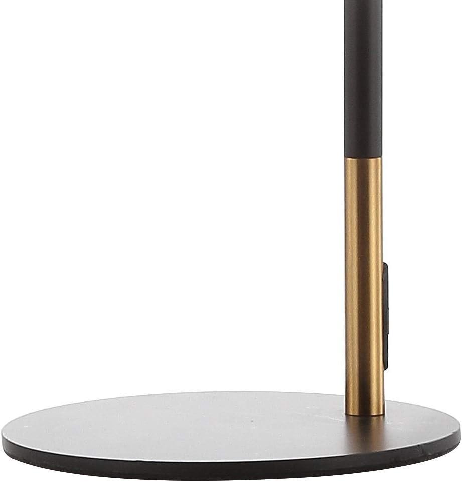 JONATHAN Y JYL6129A Apollo 22.5" Metal LED Task Lamp Contemporary for Bedroom, Living Room, Office, College Dorm, Coffee Table, Bookcase, Black/BrassGold