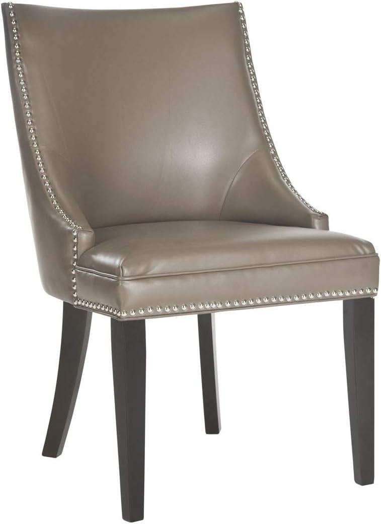 Afton 20"H Side Chair with Nail Heads (Set of 2) - Flat Cream - Safavieh