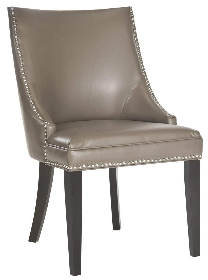 Afton 20"H Side Chair with Nail Heads (Set of 2) - Flat Cream - Safavieh