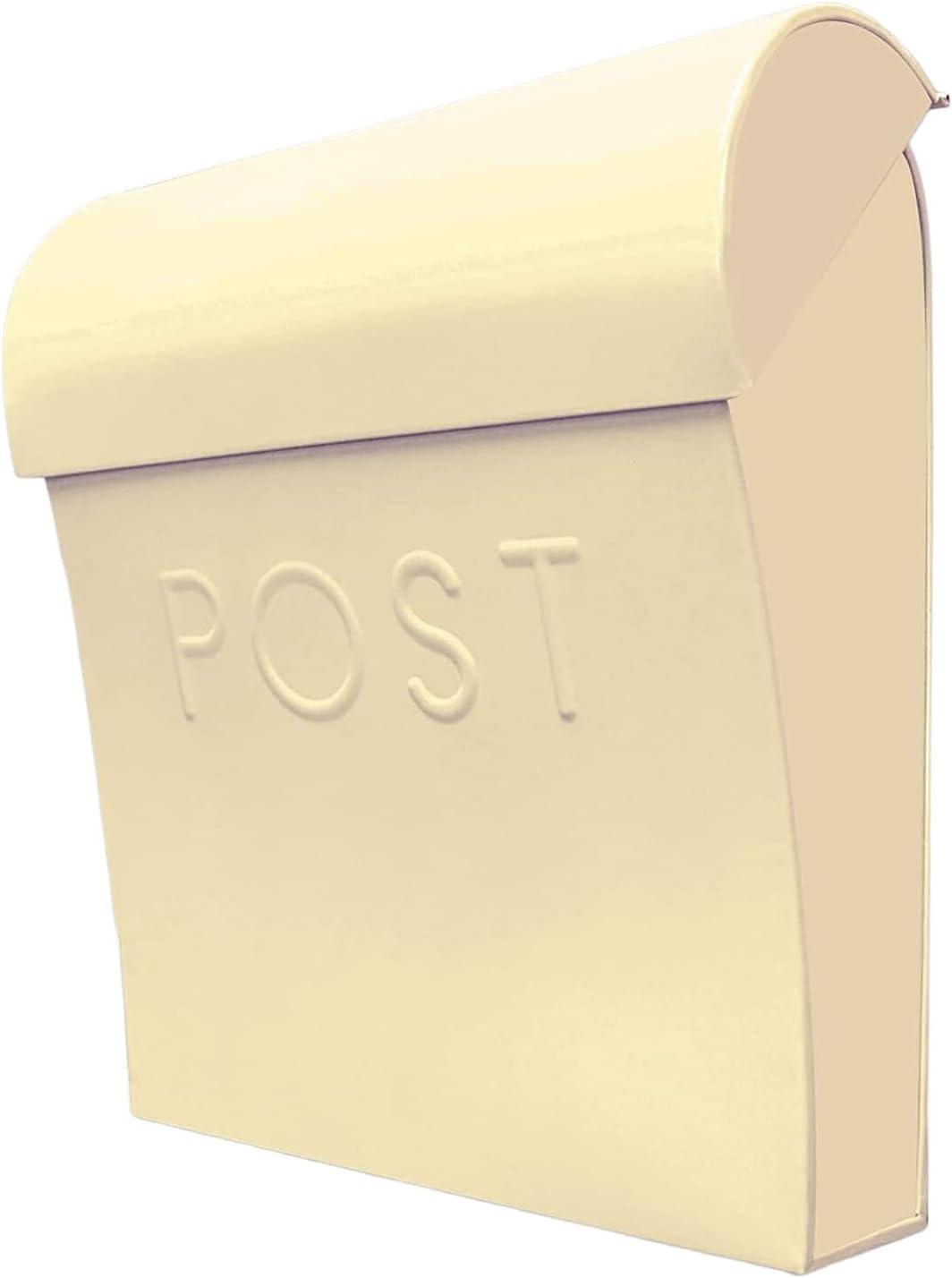 NACH Vicki Euro Farmhouse Max Water and Rust Protection Post Wall Mounted Mailbox