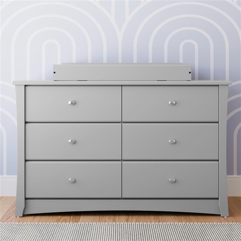 Crescent 6 Drawer Double Dresser