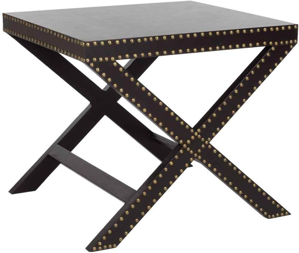 Jeanine X-End Table - Charcoal - Safavieh.