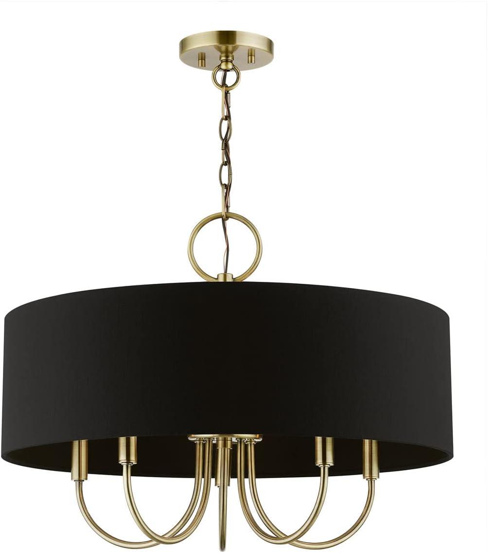Livex Lighting Huntington 5 - Light Pendant in  Antique Brass