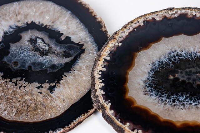 ANNA New York Gemstones Agate 4 Piece Coaster Set (Set of 4)