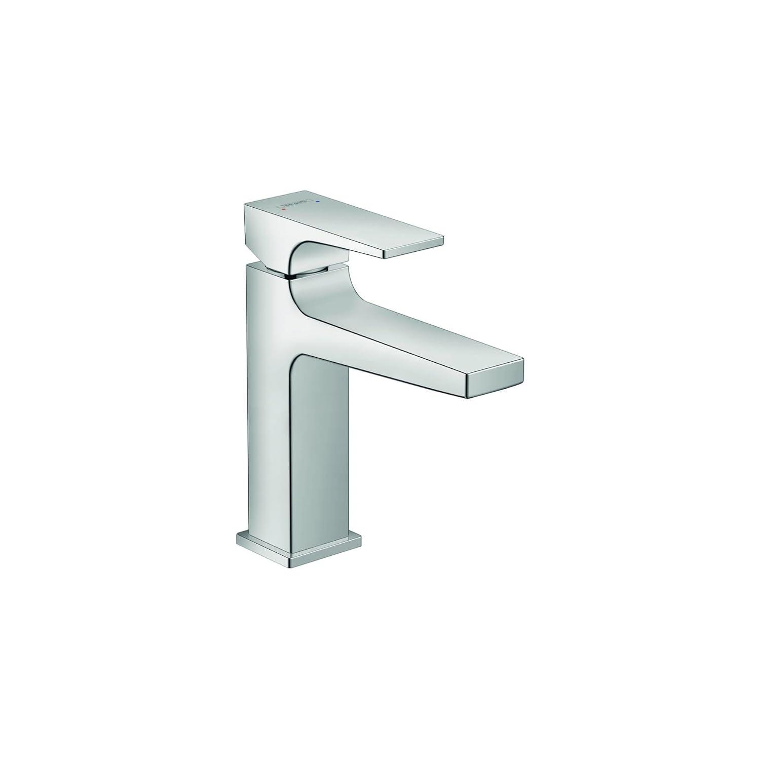 Hansgrohe Metropol Single-Hole Faucet 110 with Lever Handle and Drain Assembly, 1.2 GPM