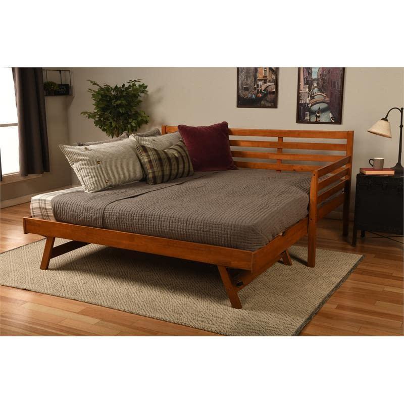 Barbados Twin Wood Daybed with Pop-Up Trundle