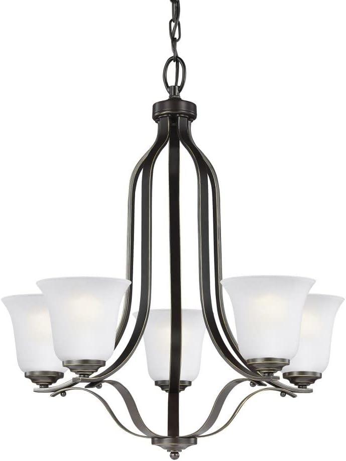 LeCeleBee Generation - Transitional Three Light Chandelier from Seagull-Emmons Collection in Pewter, Silver Finish, Brushed Nickel, Height: 22. 50 inches W...