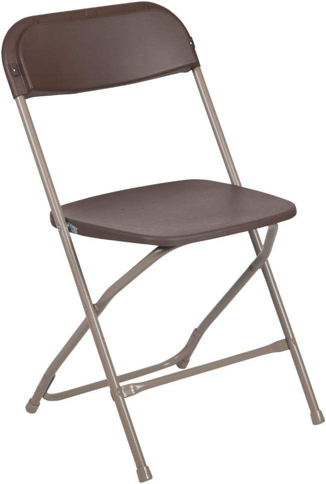 Flash Furniture Hercules Series Plastic Folding Chair - 2 Pack 650LB Weight Capacity