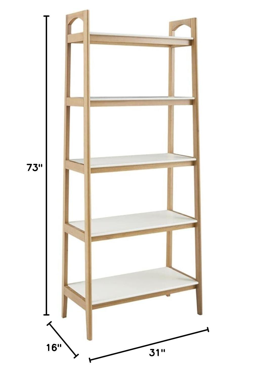 Parker 5-Shelf Ladder Bookcase