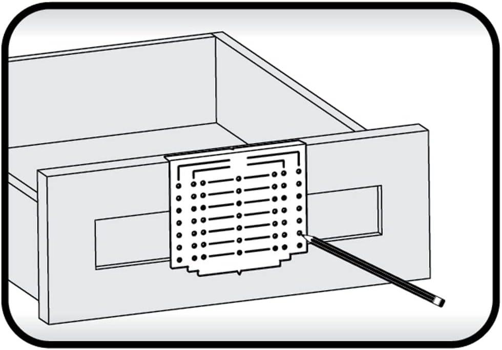 Orange Plastic Knob and Pull Drilling Template Kit