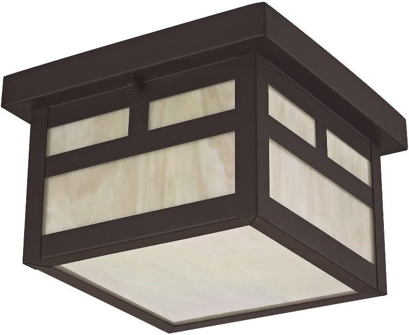 Livex Lighting Montclair Mission 1 - Light Flush Mount in  Bronze