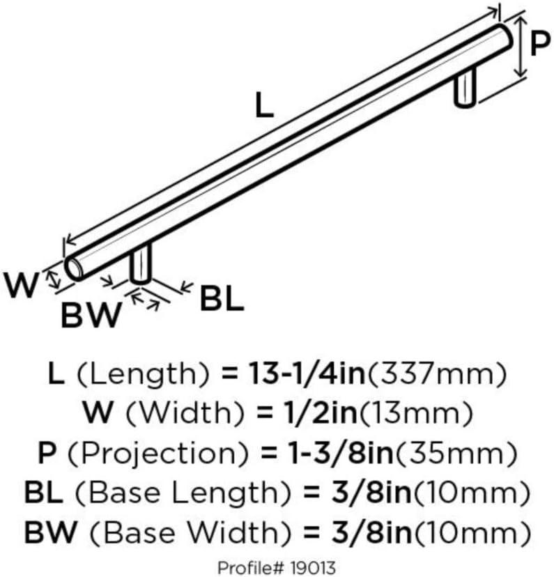 Wayfair Basics® Bar Pulls 10 1/16" Center to Center Bar Pull