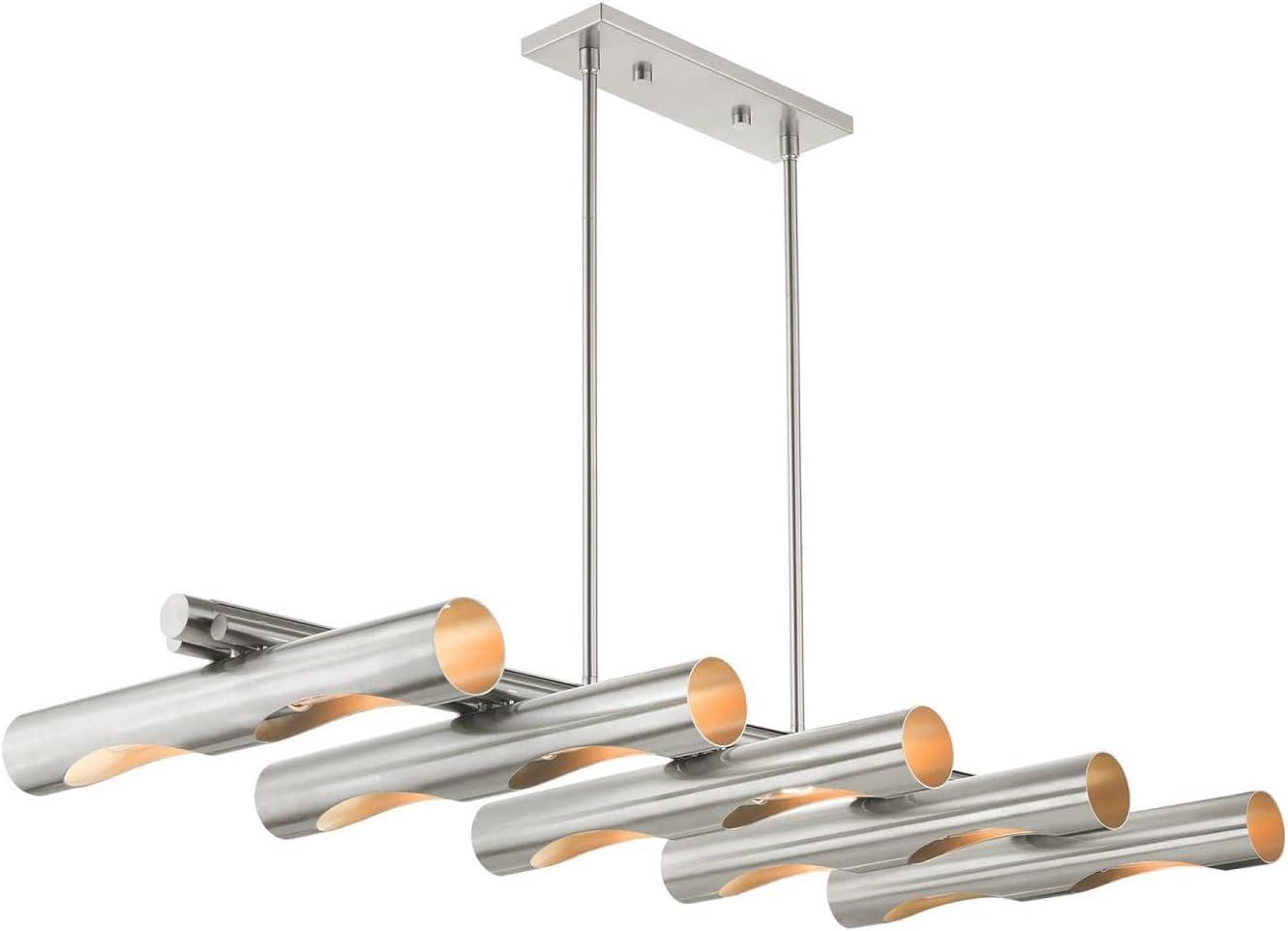 Livex Lighting Novato 10 - Light Chandelier in  Brushed Nickel