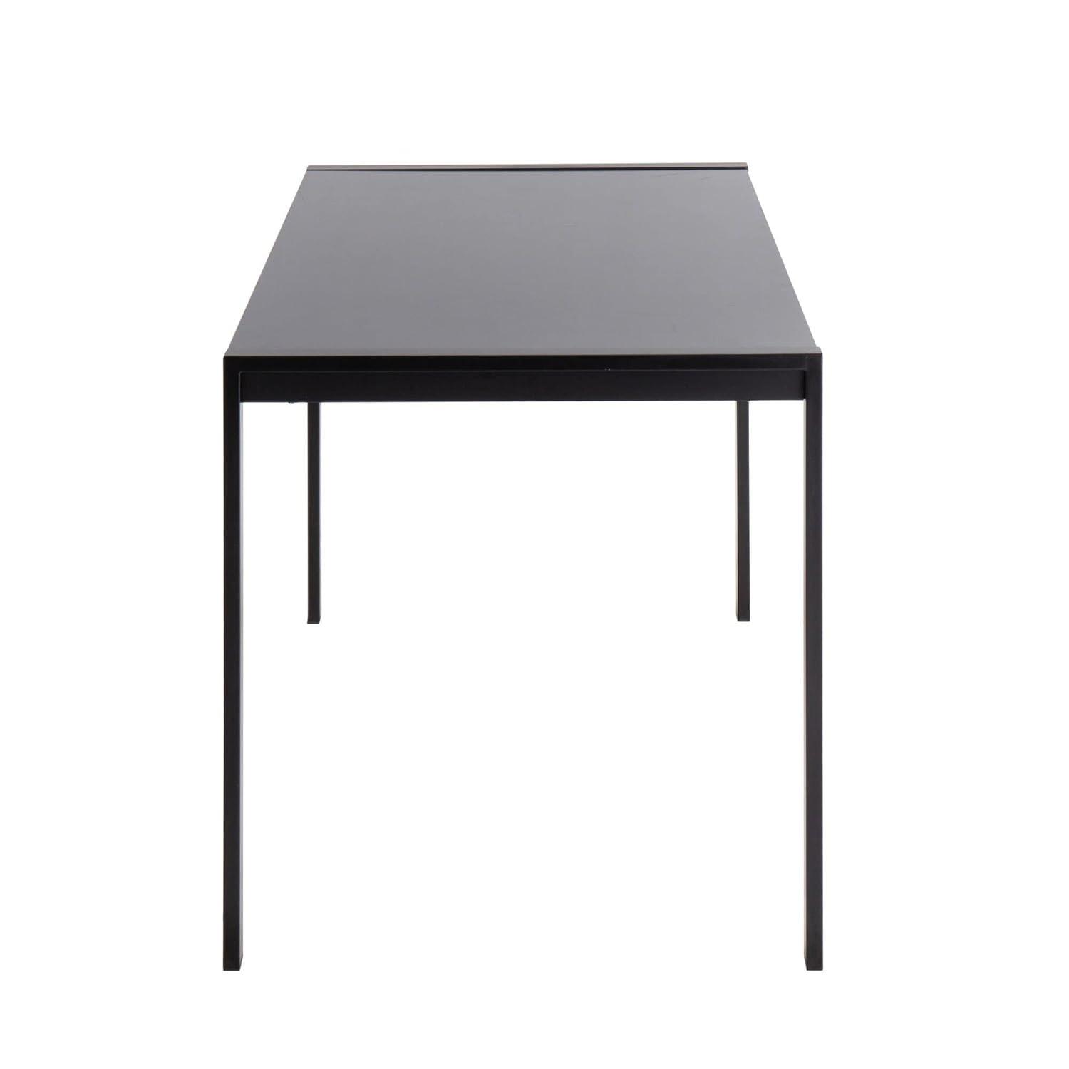 LumiSource Black Metal, Black Wood Fuji Dinette Table