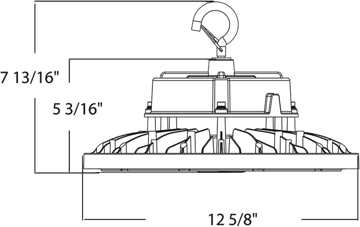 White Aluminum Indoor/Outdoor LED High Bay Light