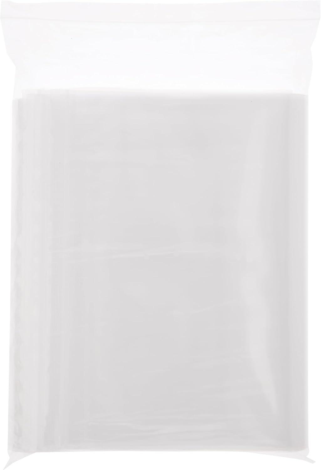 Plymor 14" x 20" (Pack de Bolsas de Plástico Resellables con Cremallera de Servicio Industrial 50), de 6 Mil