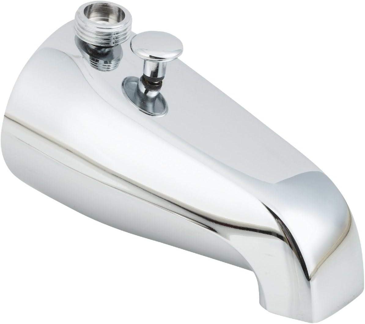 Chrome Wall Mounted Bathtub Diverter Spout with Handheld Connection