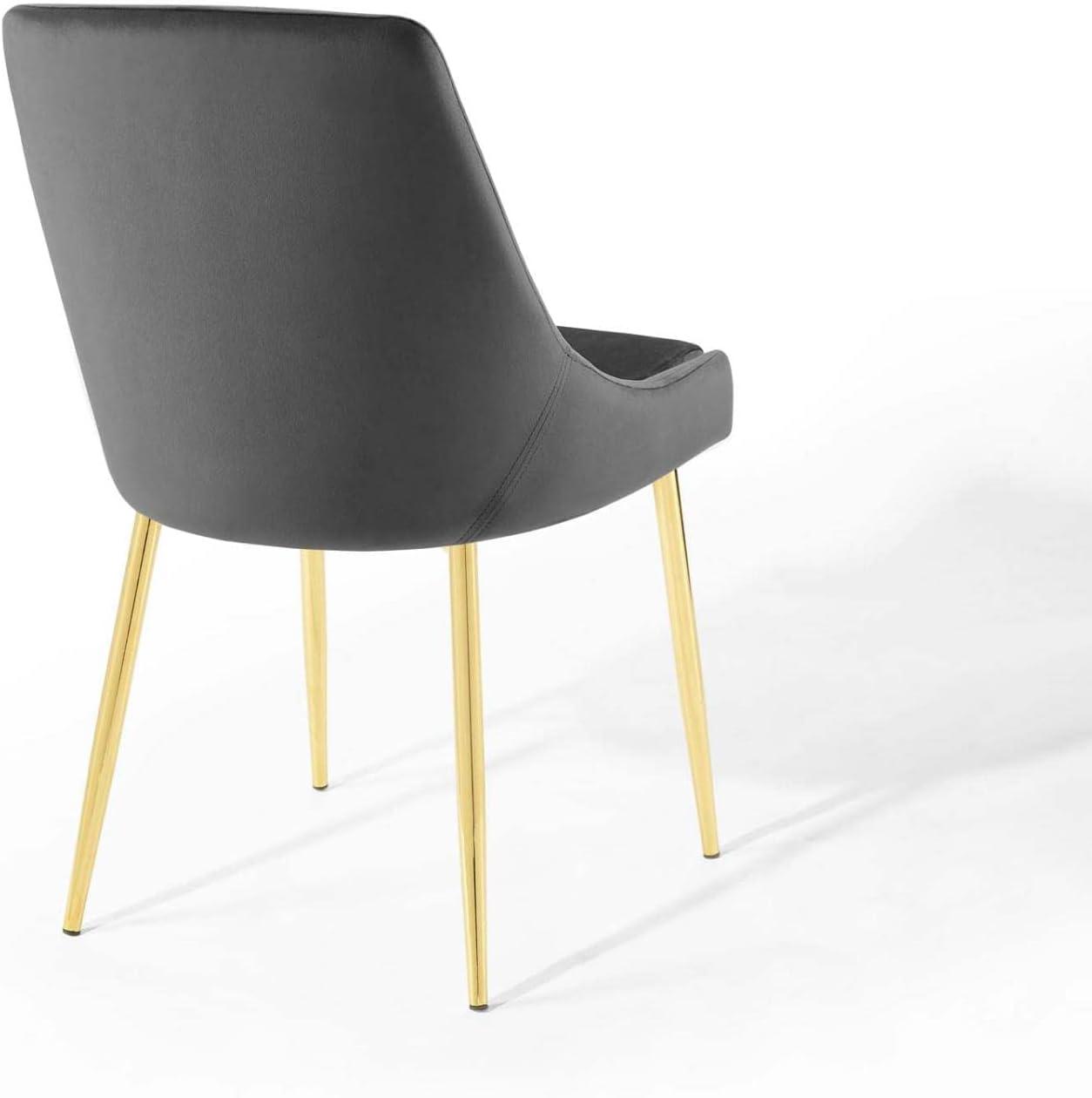 Modway Viscount Performance Velvet Dining Chairs - Set of 2