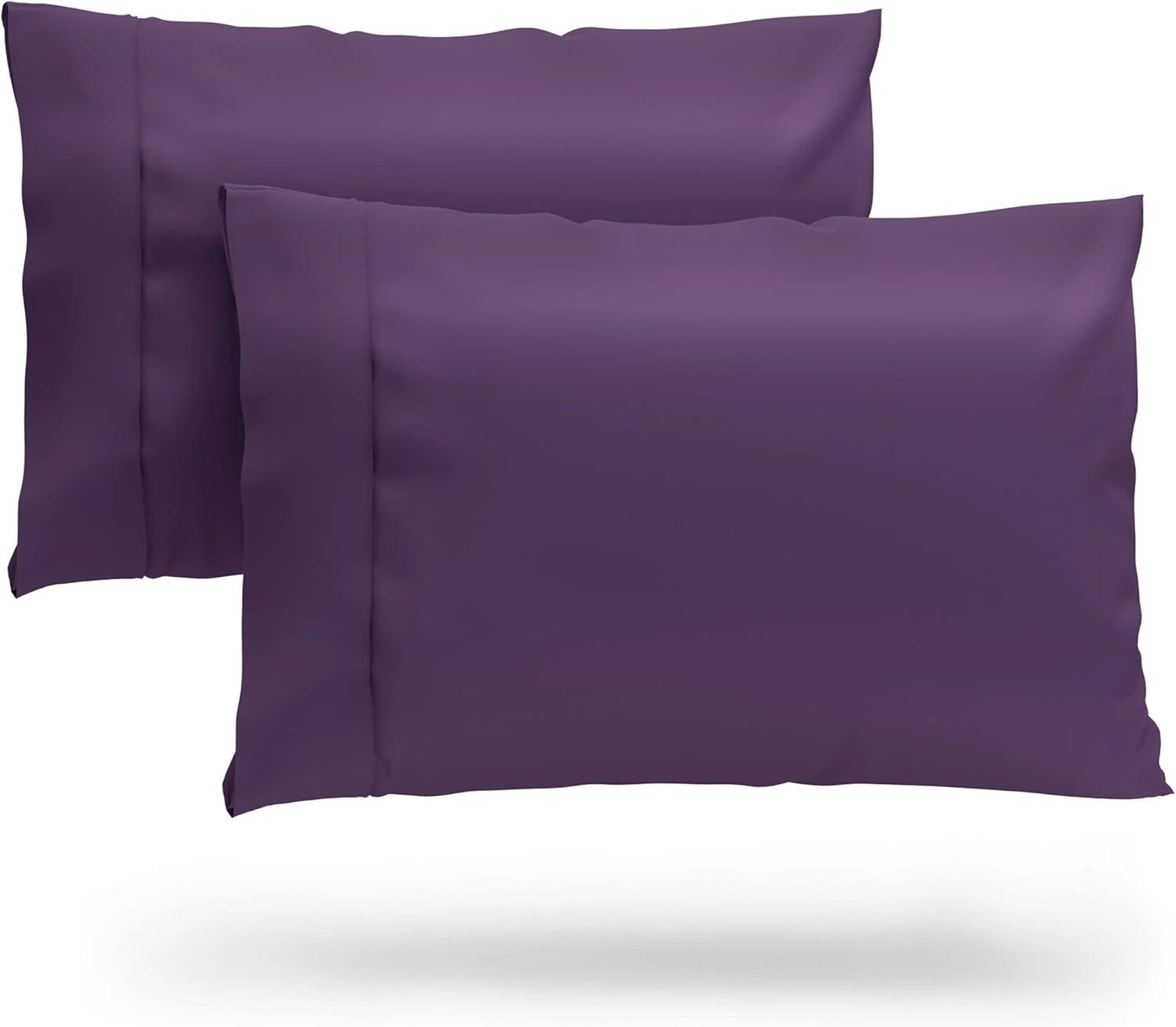 Cosy House Collection 100% Rayon Derived from Bamboo Set of 2 Pillowcases