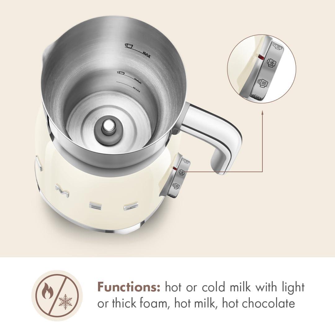 SMEG Cream Retro Milk Frother