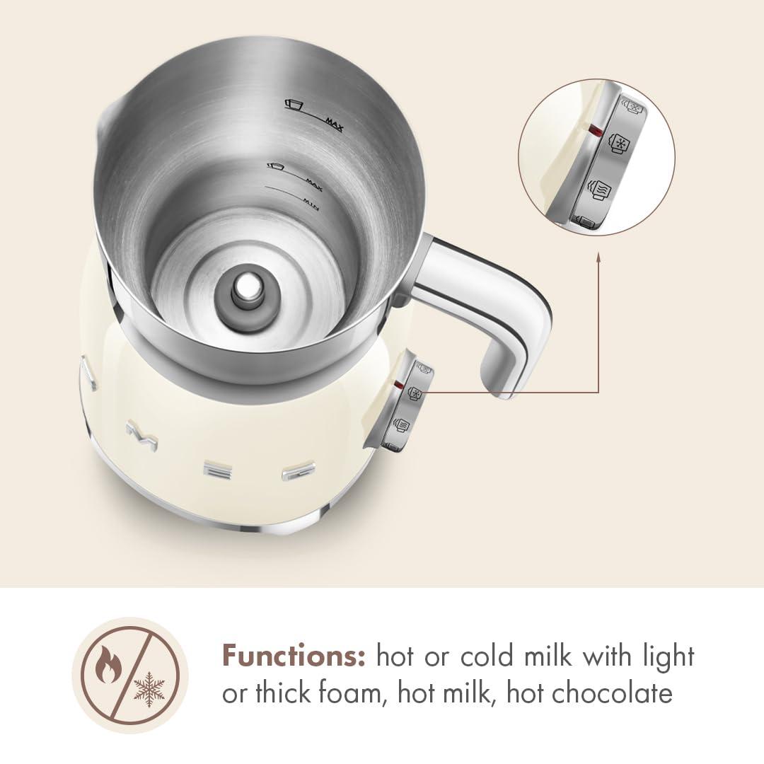 SMEG Cream Retro Milk Frother
