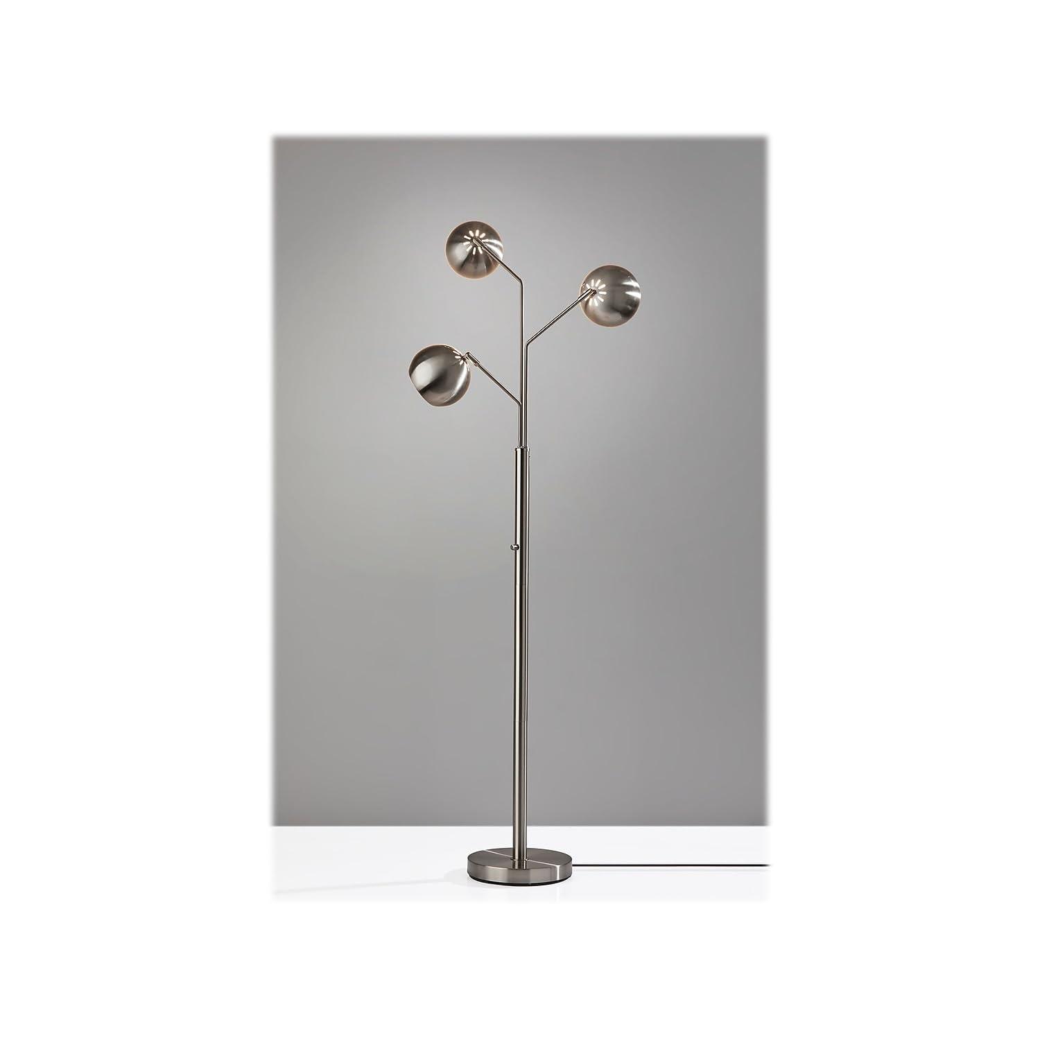 Brooks Metal Triple Head Floor Lamp (68")