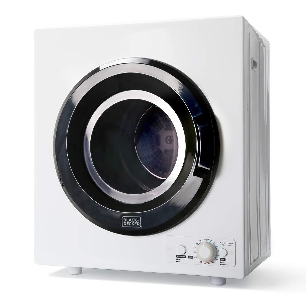 BLACK+DECKER BCDPW Series BLACK+DECKER BCED26 Compact Dryer for Standard Wall Outlet, Small, 5 Modes, Load Volume 8.8 lbs