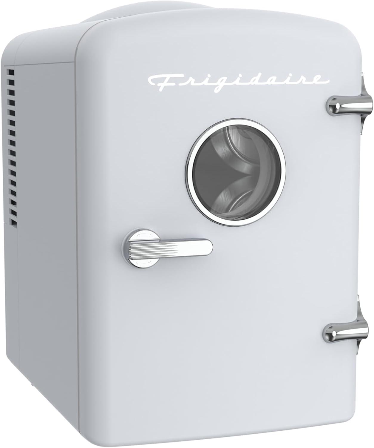 Frigidaire® 0.5-Cubic-Foot Retro Portable Mini Fridge (White)