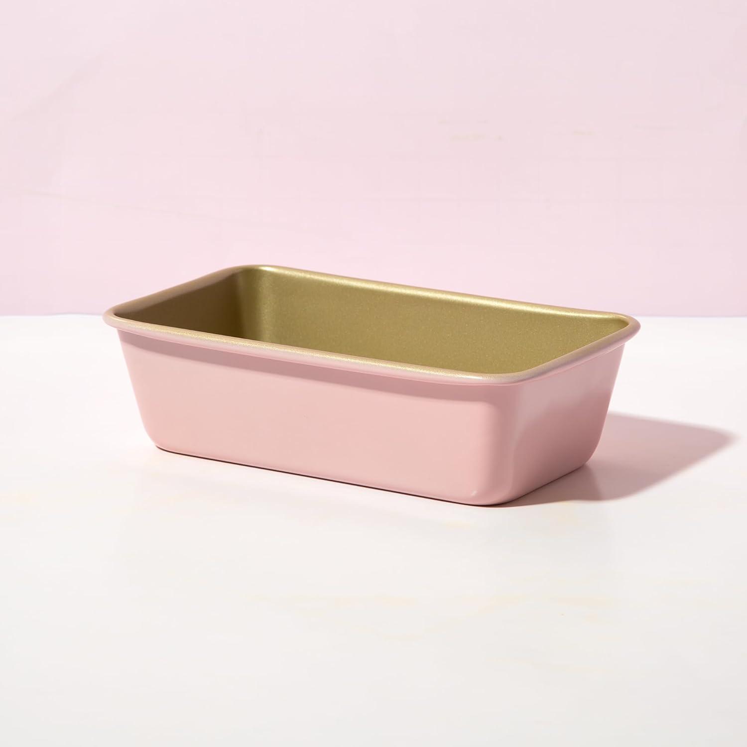 Pink Champagne Nonstick Carbon Steel 9-Inch Loaf Pan