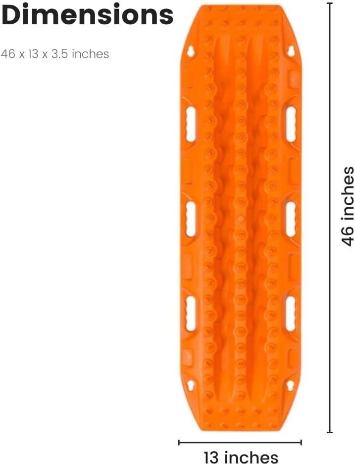 Safety Orange Nylon Vehicle Recovery Boards with Leashes