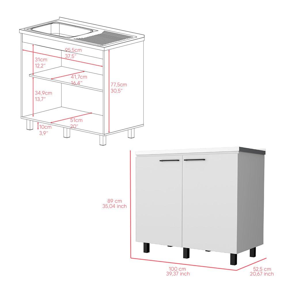 2 Utility Sink And Cabinet